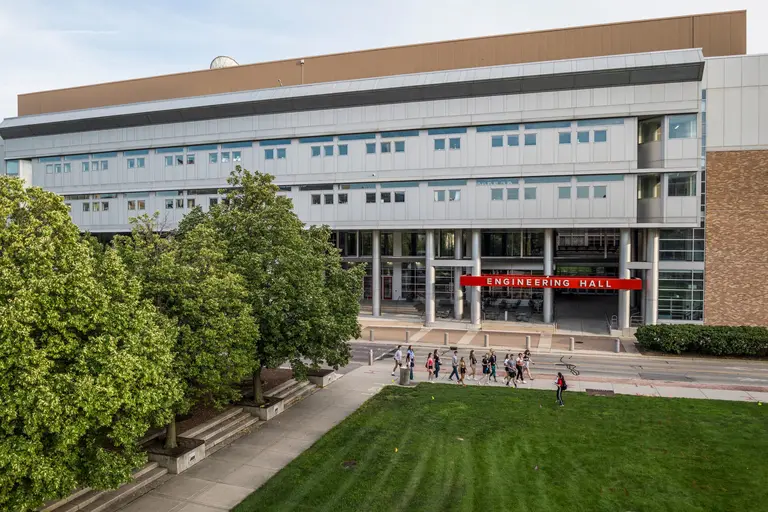 Aerial view of the Engineering buildings
