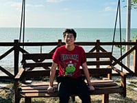 Elias Robles posing for a photo