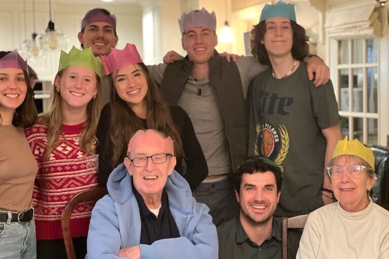 Howard Martin with family and friends