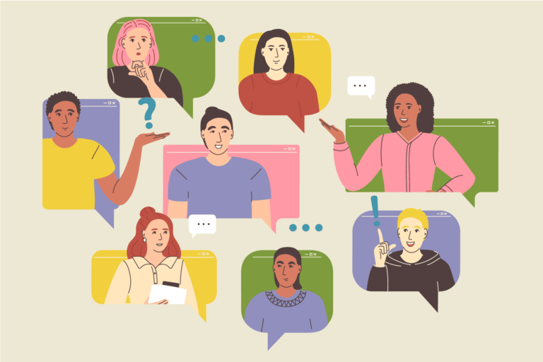 Graphic of speech bubbles