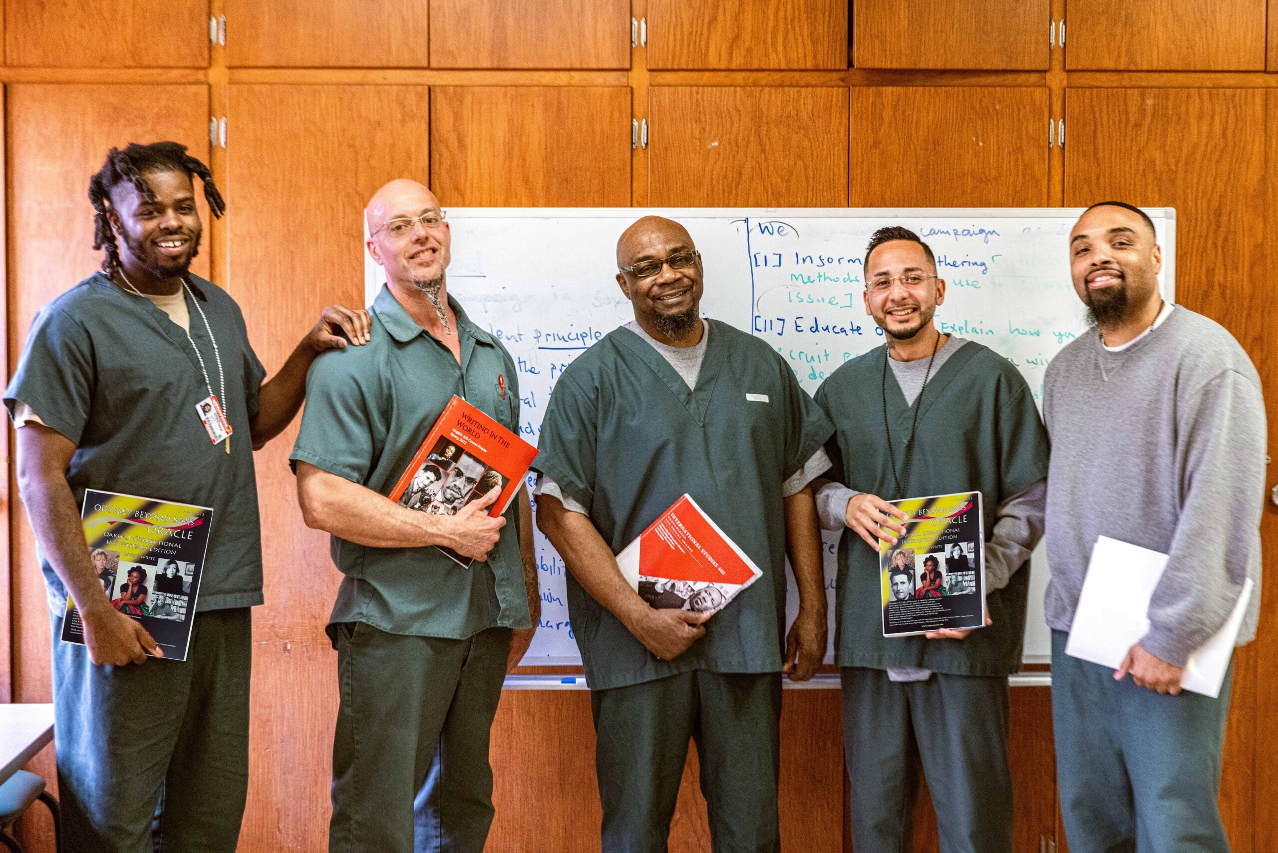 Group photo of Prison Education Initiative students 